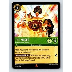 Disney Lorcana Muses HP 4 Gospel Truth Ability Legendary Green Card
